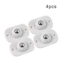 4Pcs 360° Caster Wheel Directional Roller Self-adhesive Universal Pulley Shelf Roller Garbage Can Furniture Caster Bottom Of The Box Pulley Move The Universal Caster For Cabinet Drawer Storage Box Trash. 
