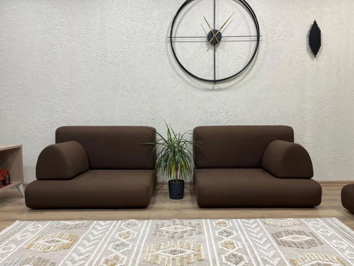 Minimalist Black Floor Sofa, Linen Floor Cushion, Black Linen Japanese Decoratate room with Portable sofa set Handcrafted Meditation Living Relaxing Stylish floor seating