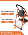 2 Step Folding Ladder Red. 