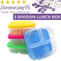 【Footprint】 Homemazing Ph 3 Division Lunch Box Stackable And High Quality / Lunchbox For Adult / Baunan Ng Kanin At Ulam / Lunchbox For Adult Men / Lunch Bag For Women / Lunchbox. 