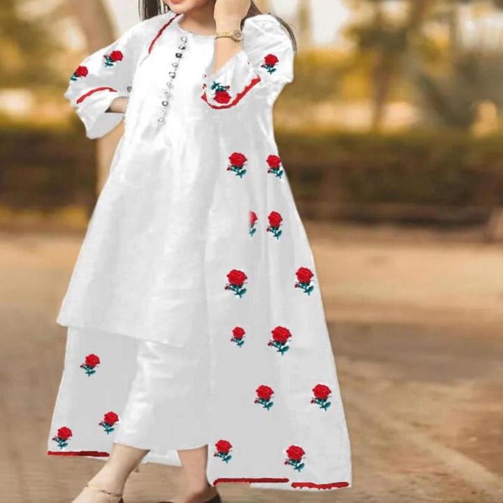 Eid Collection New 3pc Kattan Silk Gown Suit For Women and Girls