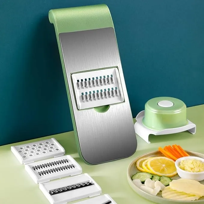 1pc/5pcs/14pcs%20%20Multifunctional%20Vegetable%20Cutter%20&%20Chopper%20%E2%80%93%20Manual%20Slicer%20with%20Blades,%20Peeler%20&%20Container%20-%20Image%202