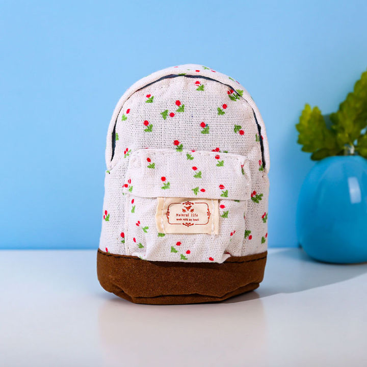 【VA VA VOOM】New Fashion Kawaii Fabric Canvas Mini Floral Backpack Women