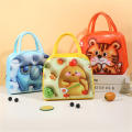 Thickened Lunch bag Portable Large capacity 3D Cartoon  print Insulated lunch box Handheld Thermal insulated Cartoon pattern lunch bag for School Picnic Outdoor Kids Food storage. 