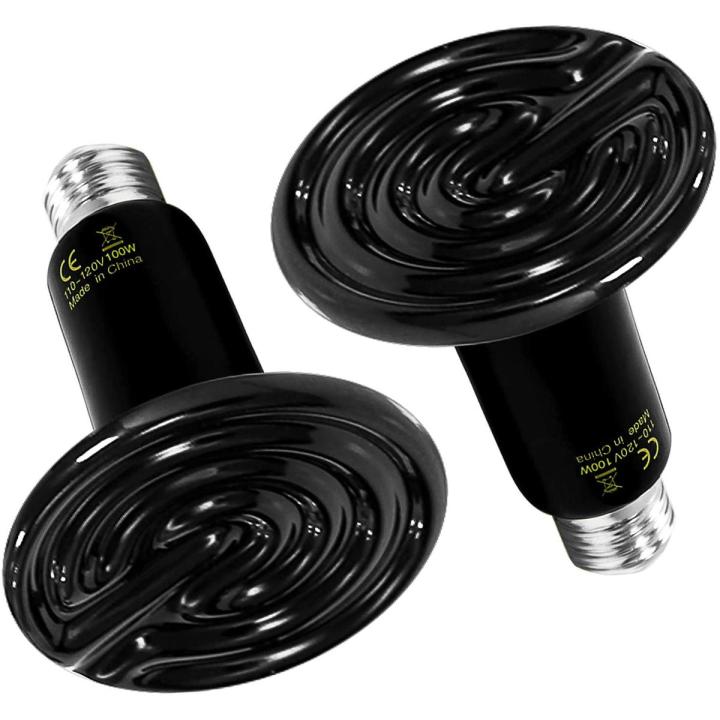 100W Ceramic Heat Emitter Reptiles Ceramic Heat Lamp Bulbs for Reptile Tortoise Coop All Pet Spend Winter Emitting Brooder Coop Heater for Amphibian Pet Incubating Chicken Incubator Daraz.pk