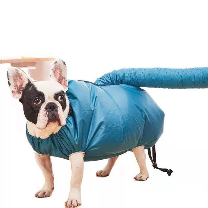 (New) folding pet hair dryer blow bag three-dimensional semi-closed 360 degree circulating type thorough bath drying box for dogs cats