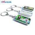 DIY Double Side Photo Custom Keychain Personalized Keyrings Customized Glass Cabochon Family Lovers Baby metal Key chain Gifts. 