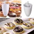 Delight in Homemade Donuts with the Manual Donut Maker Plastic Doughnut Machine. 