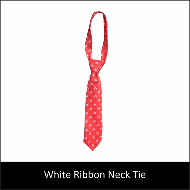 White Ribbon Neck Tie