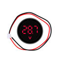 DC 4-100V LED Digital Display Round Two-wire Voltmeter DC Digital Car Voltage Current Meter Volt Detector Tester Monitor Pane MAOQIAN. 