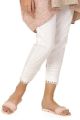 Cotton Pintex U-lace trouser. 