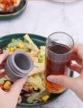 Techmanistan 160ml Glass Oil Bottle Glass Olive Oil Dispenser Bottle, Mini Household Olive Oil Dispenser Bottle, Glass Silica Gel Small Oil Can with Lid, Oil Bottle. 