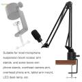 Table Mount Clamp Strong Adjustable Screw C Shape Mic Clamp Holder Desk Clamp for Reading Office. 