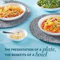 (Pack of 4) CORELLE 30-ounce Versa Meal Bowls - Winter Frost White (Open Stock). 