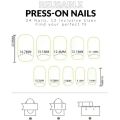 24 pcs artificial nails with nail fillers and nail stickers sheet press on nails. 