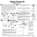 Ceiling Lighting Canopy Kit Pendant Light Plate Cover Black. 