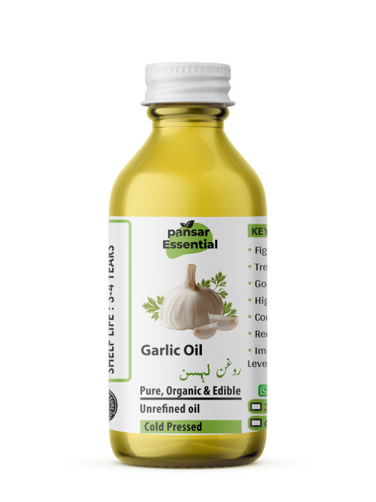 Grab and Grow - Garlic Oil - Edible & Cold Pressed - 100% Pure Organic & Natural