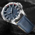 NAVIFORCE Luxury Brand Analog Quartz & Date Leather Straps Waterproof Wrist Watch For Men With Brand Box-NF8023. 