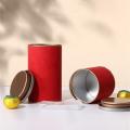 Paper Tea tin can box Sturdy Solid color Tin Can Sealed jar Metal round tank for Kitchen organization Home storage Tea lovers. 