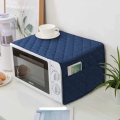 Dust-resistant  Microwave Oven Cover with Quilted Fabric Dustproof Fridge Cover with Quilted Design. 