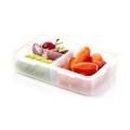 Rectangular Food Storage Container with Removable Divider Airtight Lunch Box 800ml. 