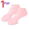 1 Pair Free Size Silicone Socks Moisturizing Gel Heel Socks Exfoliating And Preventing Dryness Foot Skin Rejuvenation Foot Care Elastic Socks (Free Size). 