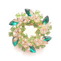 Women Brooches Scarf Bling Bling Crystal Rhinestone Flower Brooch Pins Demoo. 