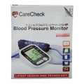 CareCheck Blood Pressure Monitor Upper Arm Accurate Digital BP Operator Machine for Home Use & Pulse Rate Detection Meter with Cuff Memory LCD Display. 