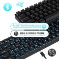 RK ROYAL KLUDGE RK68 Wireless Hot Swappable 65% Mechanical Keyboard, 68 Keys Compact Bluetooth Gaming Keyboard with Stand-Alone Arrow/Control Keys, Clicky Blue Switch. 