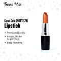 Swiss Miss Lipstick Coral Gold (MATTE-79). 