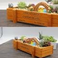 Wood Garden Flower Tools DIY Herb Planter Succulent Pot Rectangle Trough Box Plant Bed. 