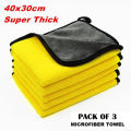Microfiber Cleaning cloth / towel – Gray and Yellow Color Microfiber Cloth for car, bike, kitchen and home cleaning Purpose. 