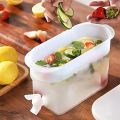 Plastic Drink Dispenser, Beverage Dispenser With Spigot, 1 Gallon Iced Juice Lemon Dispenser For Party Daily Use, Milk Dispenser For Fridge Gallon, Small Water Dispenser. 