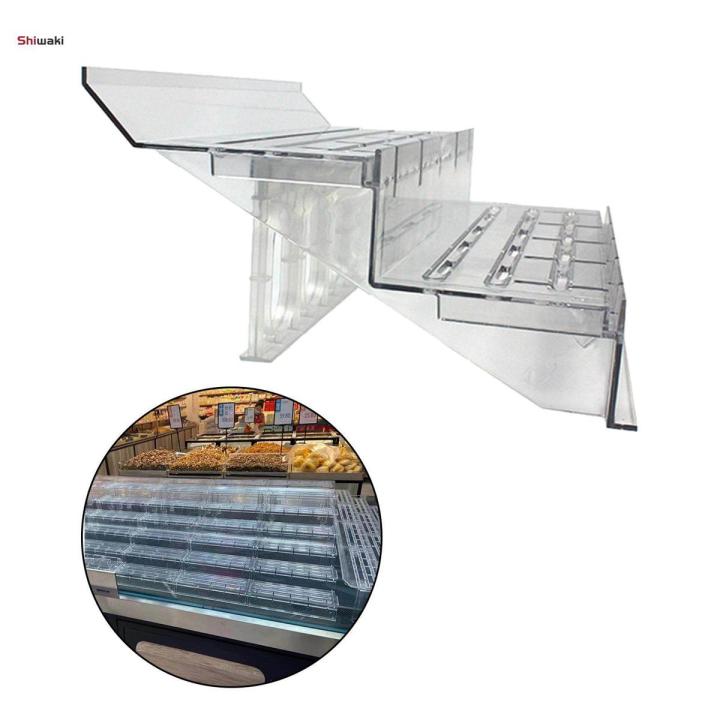 Retail Display Risers Shelf Dividers Transparent Countertop Step Riser ...