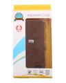 Flip Case For Samsung Galaxy S4  - Brown. 