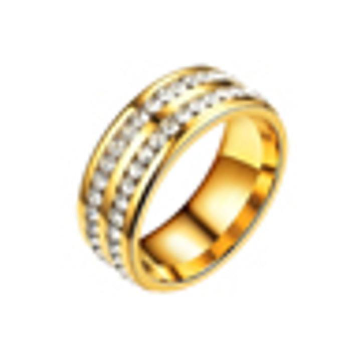 Health Care Weight Loss Fat Burning Slimming Rhinestone Magnetic Ring Jewelry