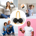 1 Pairs of Rhythm Balls, African Rattles Hand Percussion Instruments. 