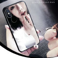 Phone Back Cover For OPPO A95 4G Luxury Plating Clear View Mirror Soft Phone Case for OPPO A95 4G Cosmetic Mirror Cases. 