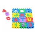 Alphabets and Numbers Foam Mat for Kids 36 Pieces 6cm x 6cm kids play. 