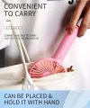 USB Mini Strong Wind Handheld Fan Portable and Quiet Rechargeable Hand Fan for Student Office Small Pocket Cooling Fans. 