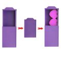 Creative Magic Purple Magic Box Trick Performance Mystery Magic Show Props Funny Magic Show Magic Kits for Gifts. 