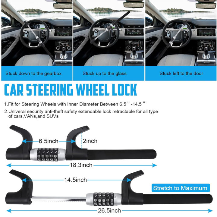 Sogo%20Steering%20Wheel%20Lock%20Anti-Theft%20Device,Keyless%20Password%20High%20Security%20Vehicle%20Locks%20Heavy%20Duty%20Adjustable%20Length%20Steering%20Wheel%20Lock%20for%20Car%20Truck%20Van%20SUV%20-%20Image%206