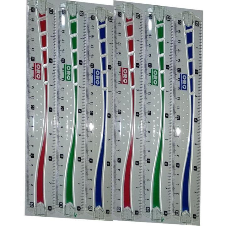 8 Inch Plastic Ruler Scale Art # 321 (6 Pcs) | Daraz.pk