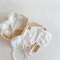 1 Pc 0-36M Baby Girls Lace Hats Korean Style Newborn Photography Props Flower Bonnet Hat Kid Princess White Caps. 