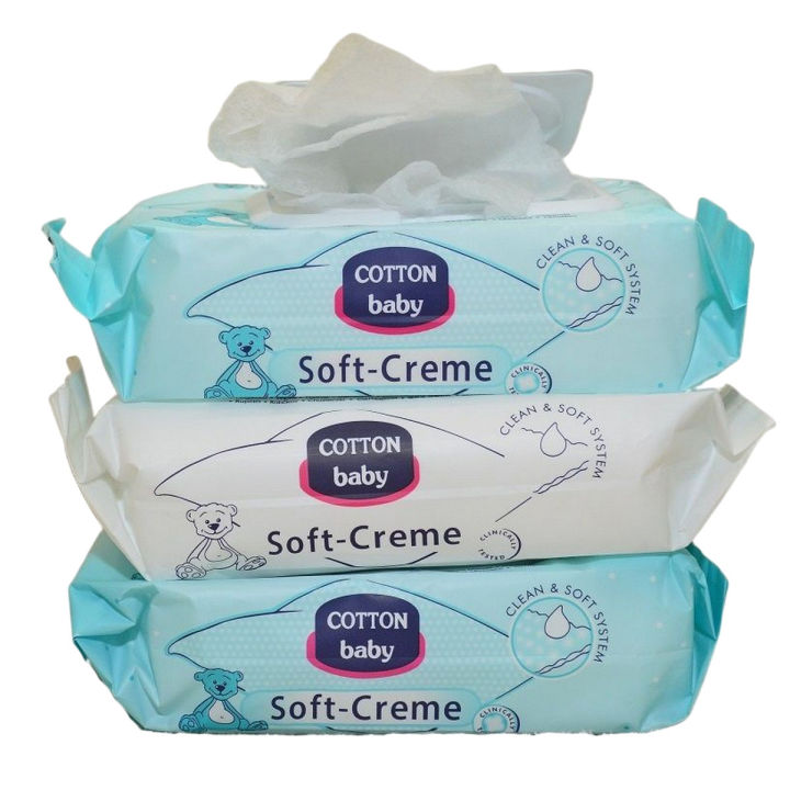 7. Soft Creme Baby Wet Wipes - Pack of 6