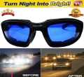 Night vision driving glasses for bike car users. 
