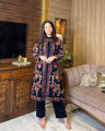 Stylish Heavy Embroided Gown With Inner And Trouser - Party Wear Dress - 3 Peice Dress For Women and Girls - Embroidered Designer Gown Suit. 