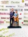 Customized Statue Frame-Customized Table Top Cut Out Beautiful Frames For Anniversary. 