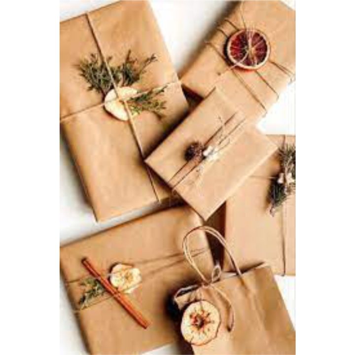 CuztomCraft - 50 Sheets - 90 g Brown Craft Paper, 25 x 36 Inches Packing Paper for Packaging & Cartons Crafts, DIY Cards, Brown Packing Paper, Wrapping Paper Best for E-Commerce Business