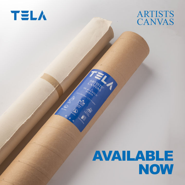 Tela Art - Artist Canvas Roll 5.2ft x 16.2ft / 1.5 meter x 5 meter